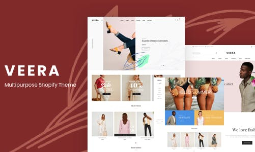 Veera 清晰简洁 时尚服装 Shopify主题
