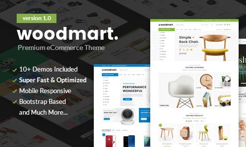 Woodmart 家具/电子/时尚服饰 Shopify主题