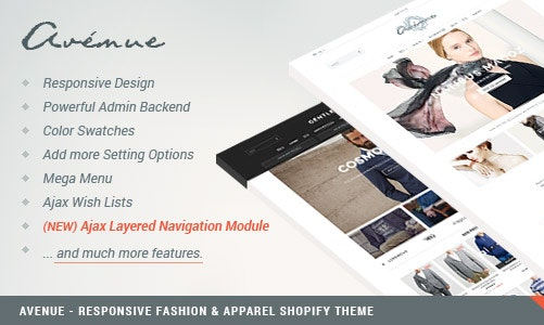 Avenue 简洁 时尚/服装 Shopify主题